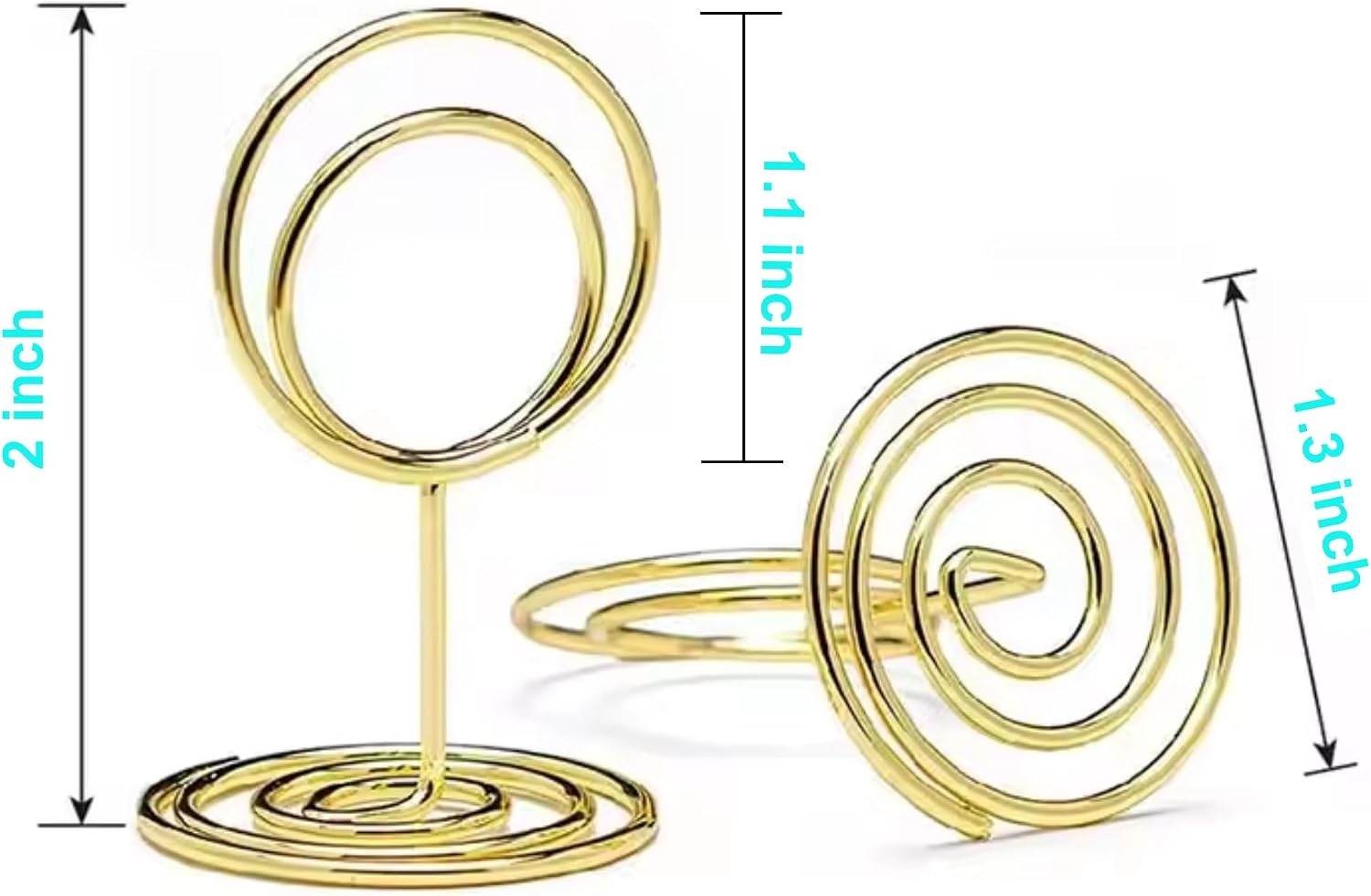 26 Pieces Gold Table Number Holders - Place Card Holders & Table Number Stands for Wedding Decor, Centerpieces for
