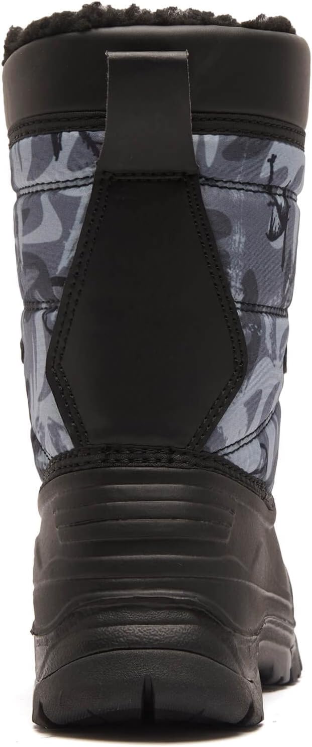 Boys' Waterproof Winter Snow Boots with Insulation for Cold Weather