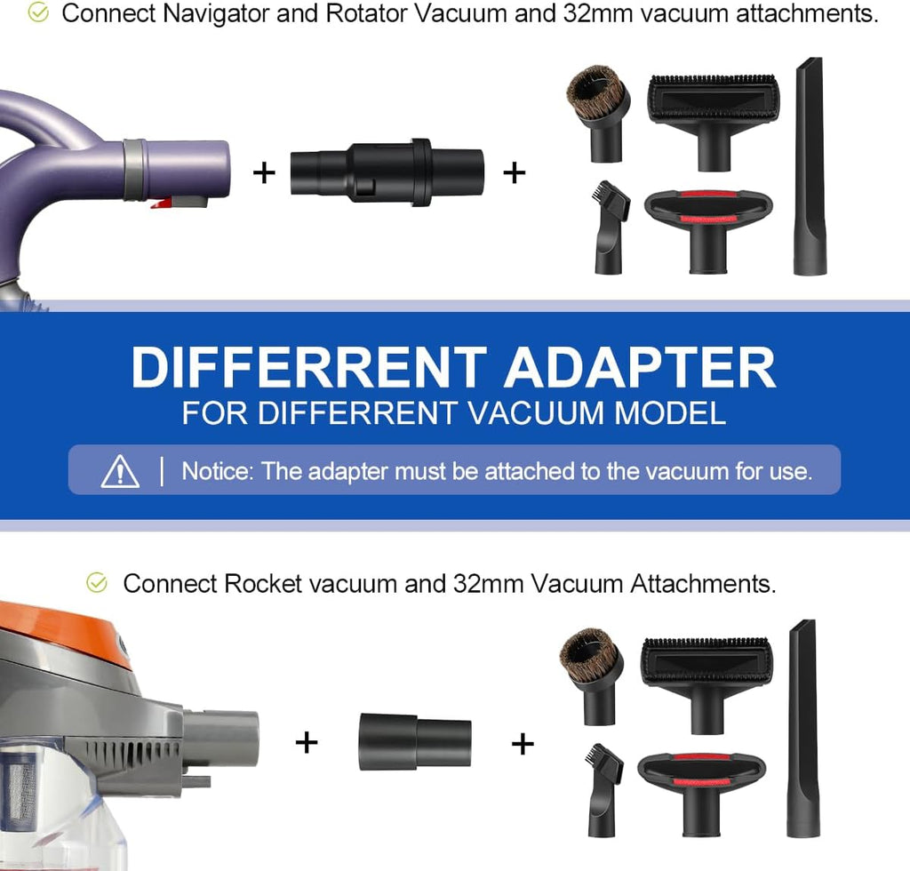 1 1/4" Vacuum Attachments Compatible with Shark Navigator Lift-Away NV360 NV352 NV356E, NV501 & Rocket HV301 HV322