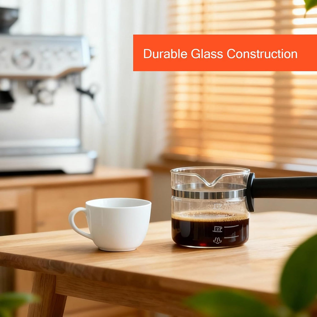 4 Cup Glass Espresso Coffee Carafe Compatible with Mr. Coffee, Krups, Salton, DeLonghi, Imusa, and espresso coffee