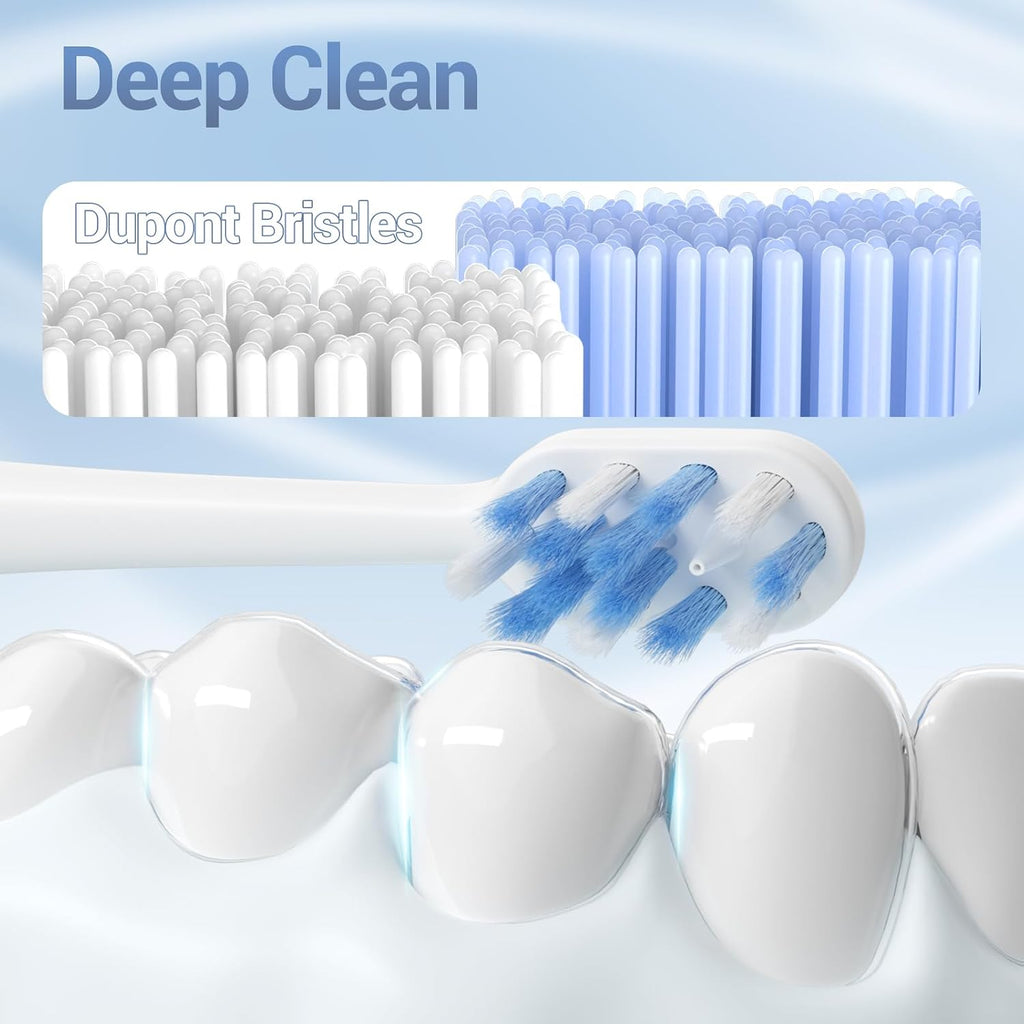 Upgraded 2-in-1 Electric Toothbrush with Water Flosser, 3+4 Smart Modes，Portable Oral Irrigator with Point-Jet