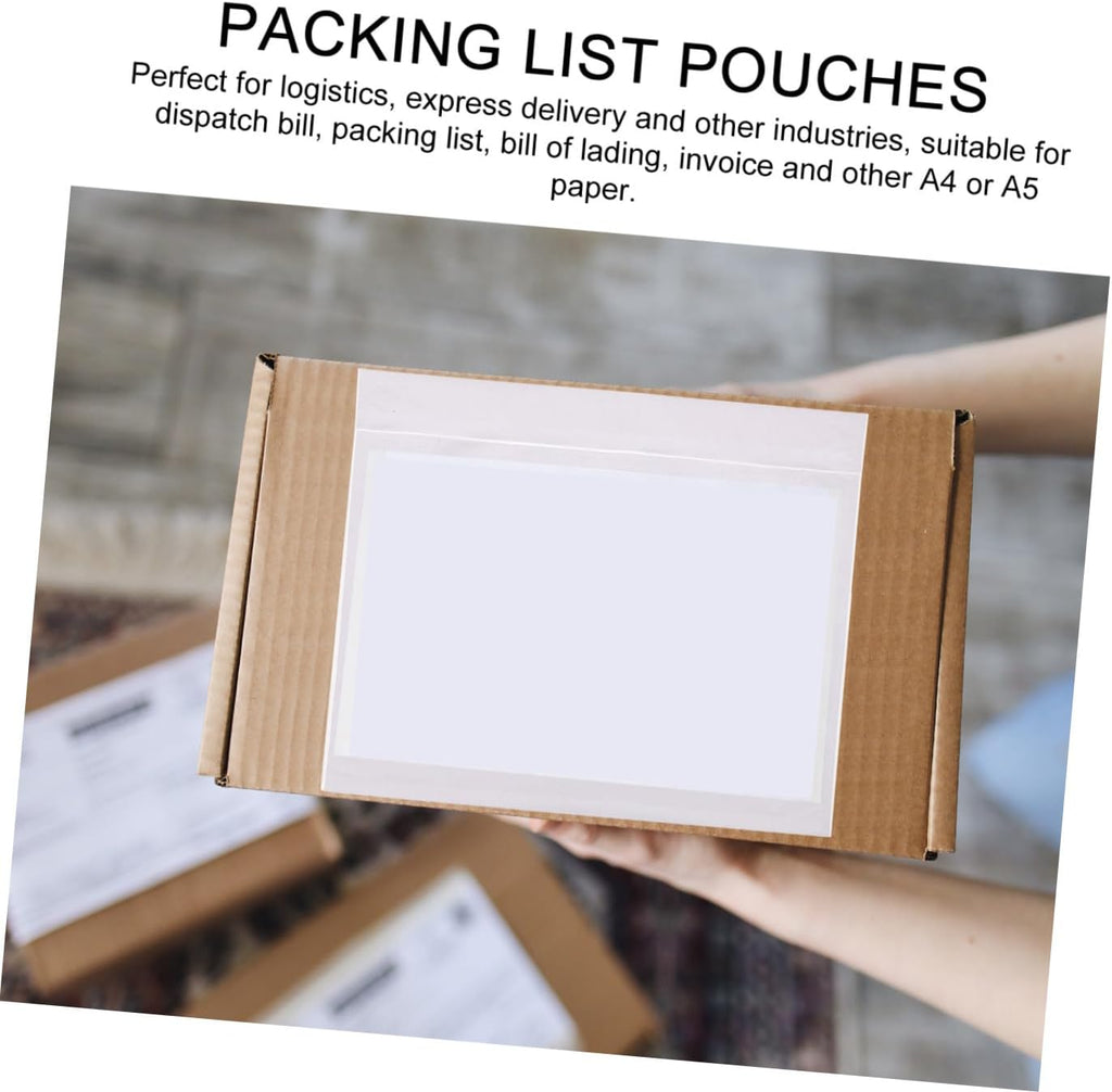 Packing List Pouches 100Pcs PE Self Adhesive Envelope for Dispatch Bill