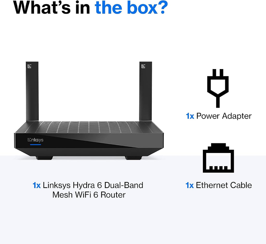MR20EC | Dual-Band Mesh WIFI 6 Router | 3.0 (AX3000) Speeds | Connect 25+ Devices | 2,000 Sq Ft Coverage | 18 Month