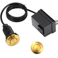 Garbage Disposal Air Switch Kit, Single Outlet, Gold, Short Size