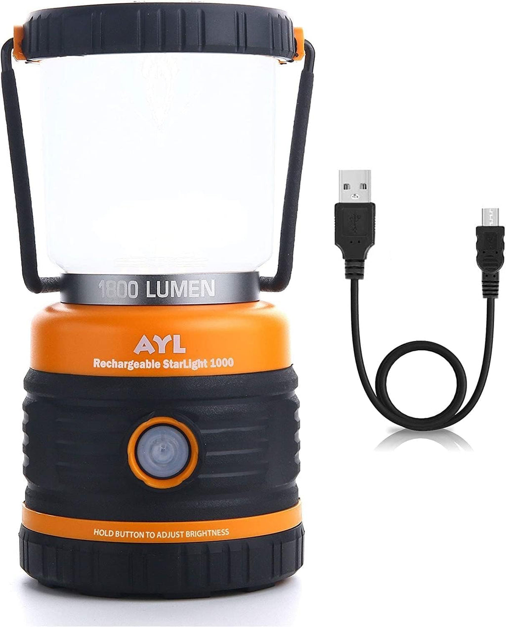 LED Camping Lantern Rechargeable, 1800LM, 4 Light Modes, 4400mAh Power Bank, IP44 Waterproof, Perfect Lantern