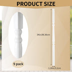 Vinyl Railing Spindles, 1 1/4" Sq X 34", Vinyl Railing, 9 Pack