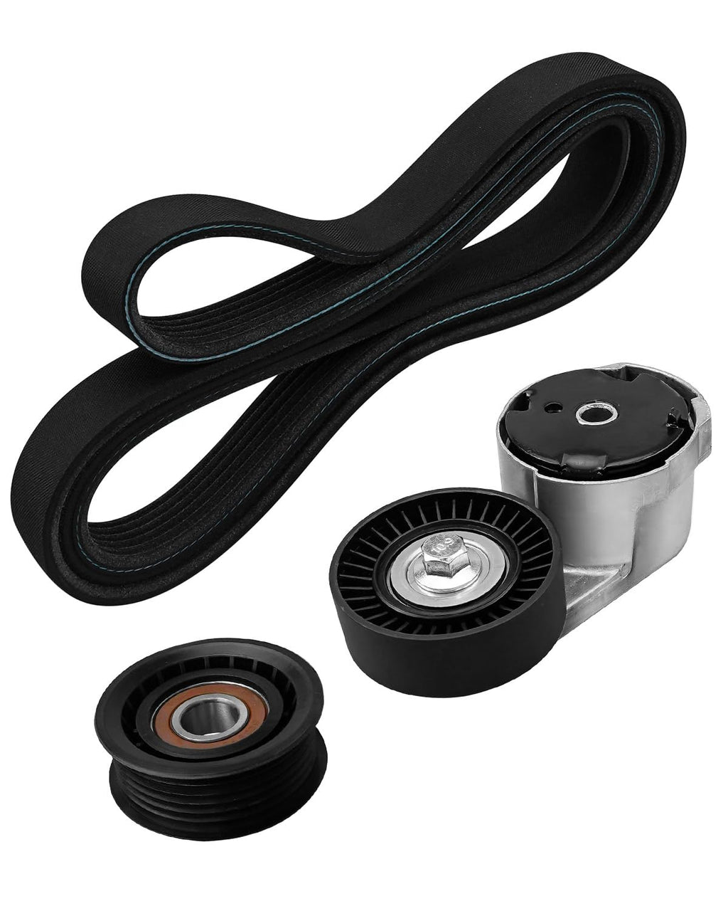 Engine Drive Belt Tensioner Pulley Set Fit for Chrysler Dodge Ram 2011-2019