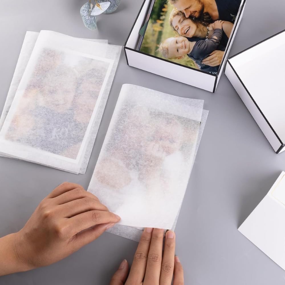 Buffered Acid Free Interleaving Archival Tissue Paper - 2 Pack 10" X 15” Archival Paper Extends Life of Photos