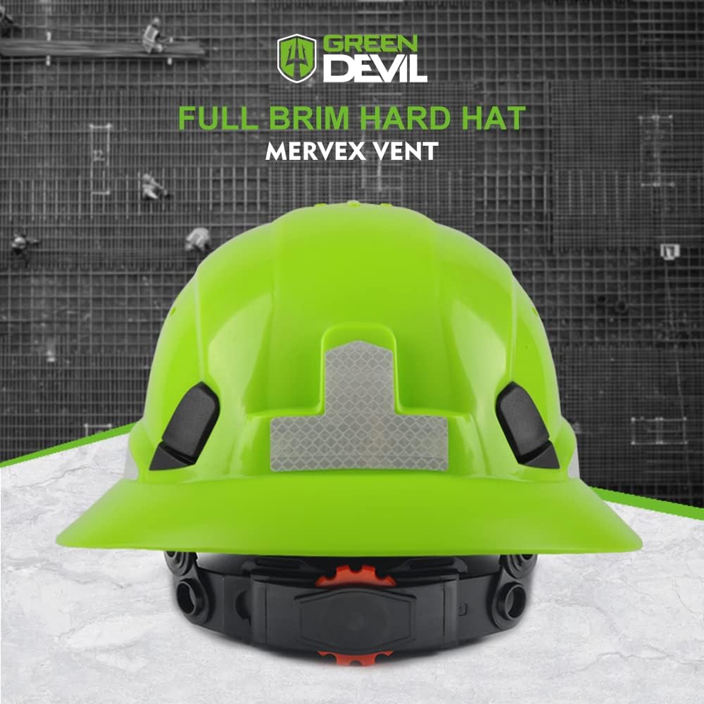 Full Brim Hard Hat Vented Construction Safety Helmet OSHA Approved Cascos De Construccion Work Hardhats with Cooling