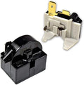 Compressor 4.7 Ohm 1Pin PTC Starter/Start Relay and Overload Kit Compatible with Mini Fridges, Compact Refrigerators