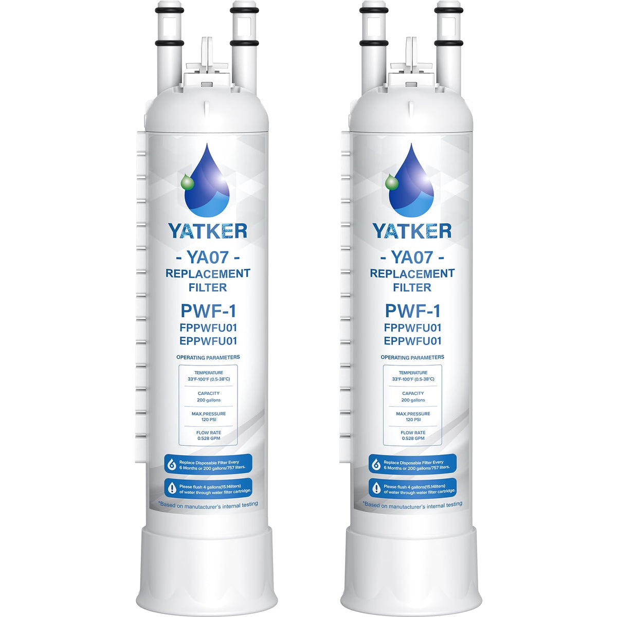 FPPWFU01 Water Filter Replacement (2 Pack)