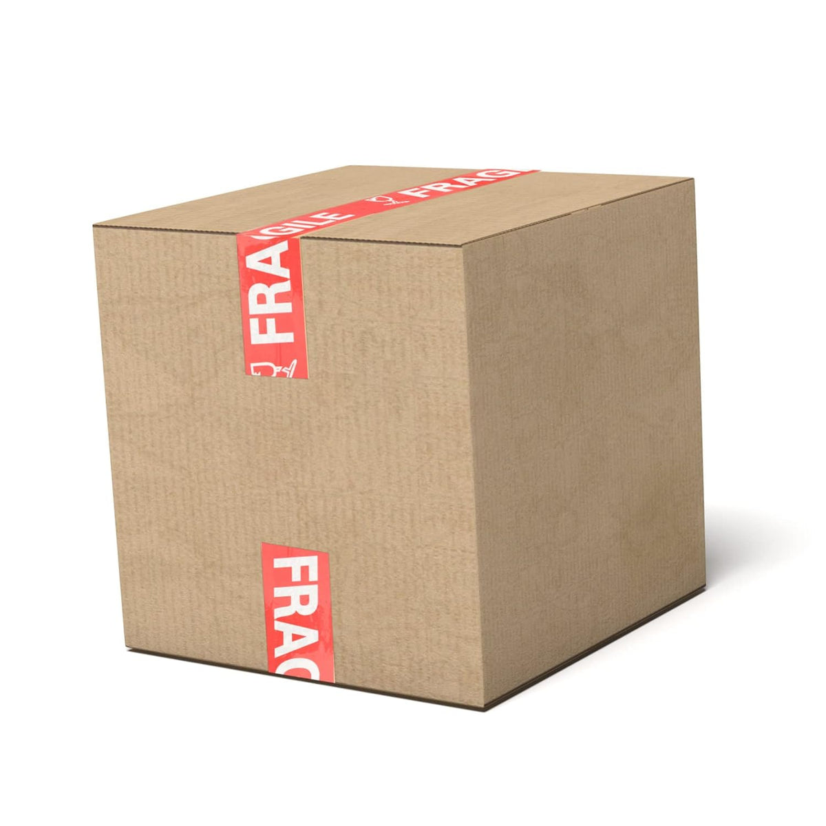 Fragile Warning Tape 1 Roll Bright Red Plastic Packing Tape for Moving