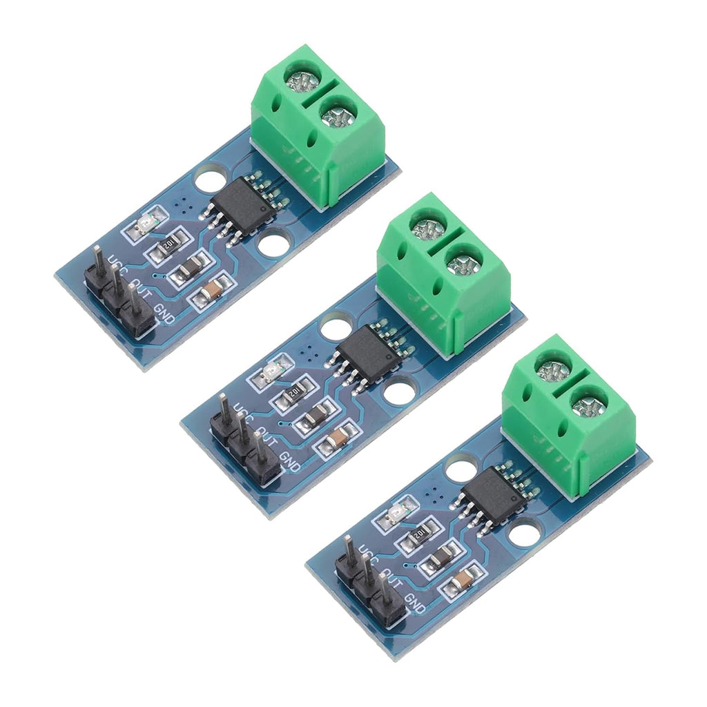 MECCANIXITY 3pcs ACS712 Current Sensor Module 5A Range Hall Effect Current Sensor Current Measuring AC/DC for Detecting Current