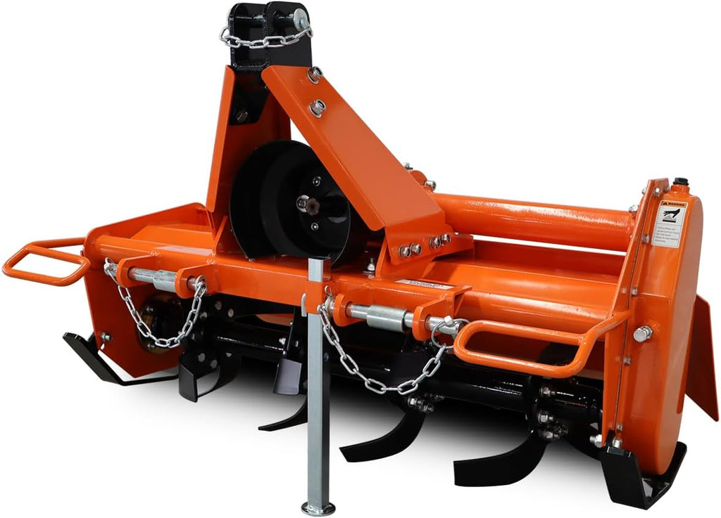 37" Rotary Tiller Attachment for Tractor, Cat 1 3-Point PTO Driven Tiller - 540 RPM Gearbox, 37.40 in Working Width
