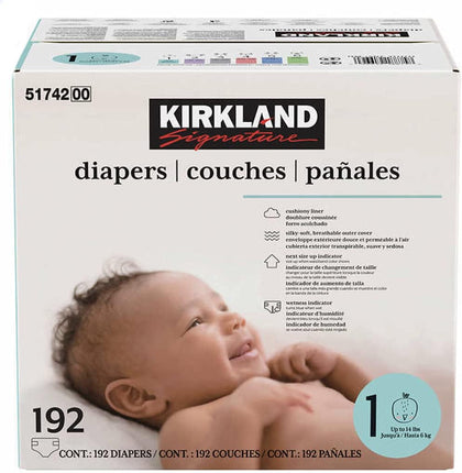 Signature Diapers Size 1; Quantity: 192