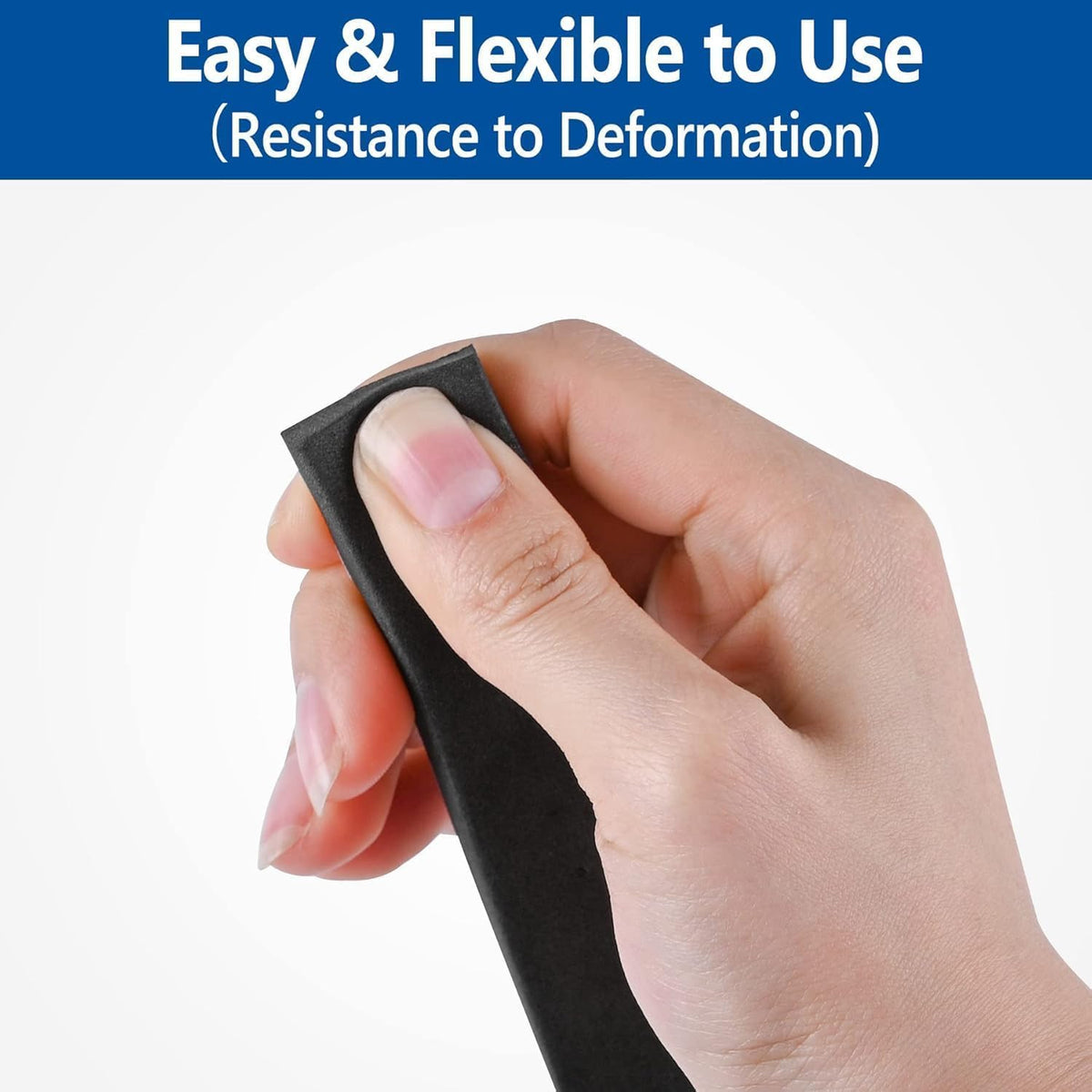 Self Adhesive Foam Tape Weatherstrip 2In x 1/2In x 6.5Ft High Density Foam Insulation Strips Foam Seal Weather