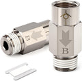 GASHER 2Pcs One-Way Non-return Check Valve 1/4" Male x 1/4" Female Thread, Prevent Water Back-flow