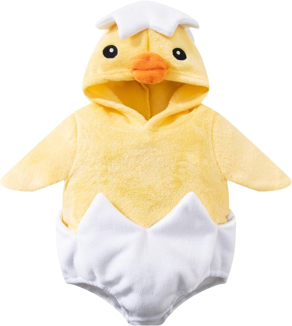 Halloween Adorable Infant Hatching Chicken Costume Baby Chick Animal Romper For Girls And Boys