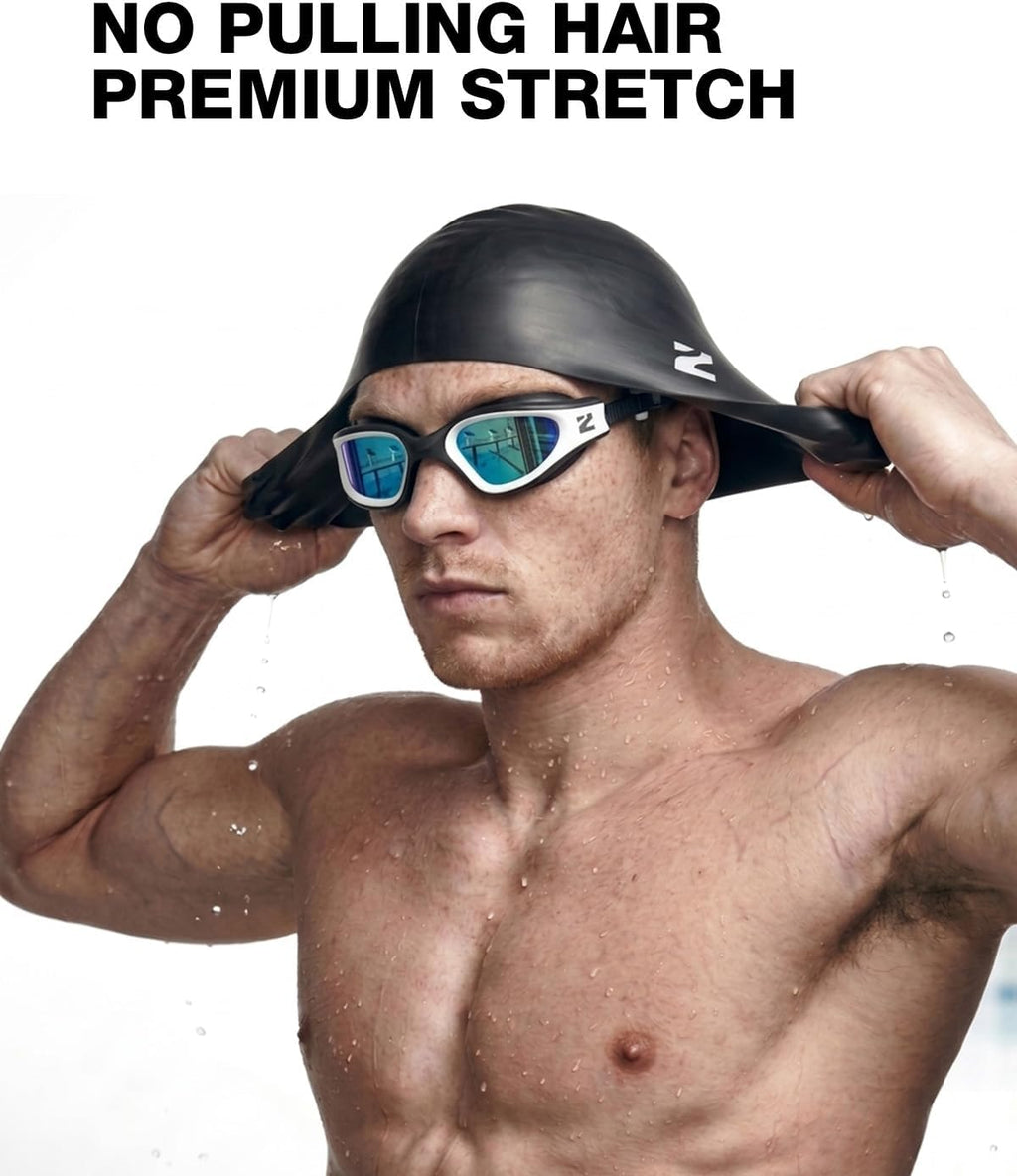 Swim Goggles Adult, G1 Air Anti-Fog UV Protection, Leakproof Comfortable Fit for Adult Men Women, Includes Swim Cap