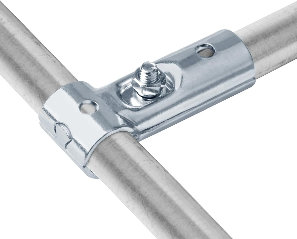 20 Sets T Pipe Connector Tee Clamp Fittings, Fits 1/2" EMT Conduit | Embedding Max.Length 7/8"