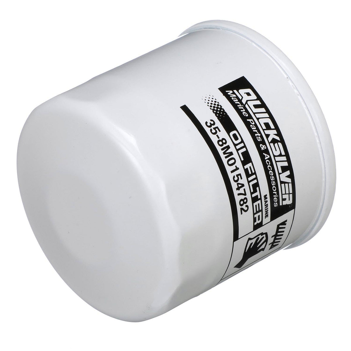 Quicksilver 20 Micron Oil Filter for Outboard Engines - Replaces Johnson/Evinrude 5033919, 778887, Mallory 9-57815, Suzuki 16510-82703, Sierra 18-7897