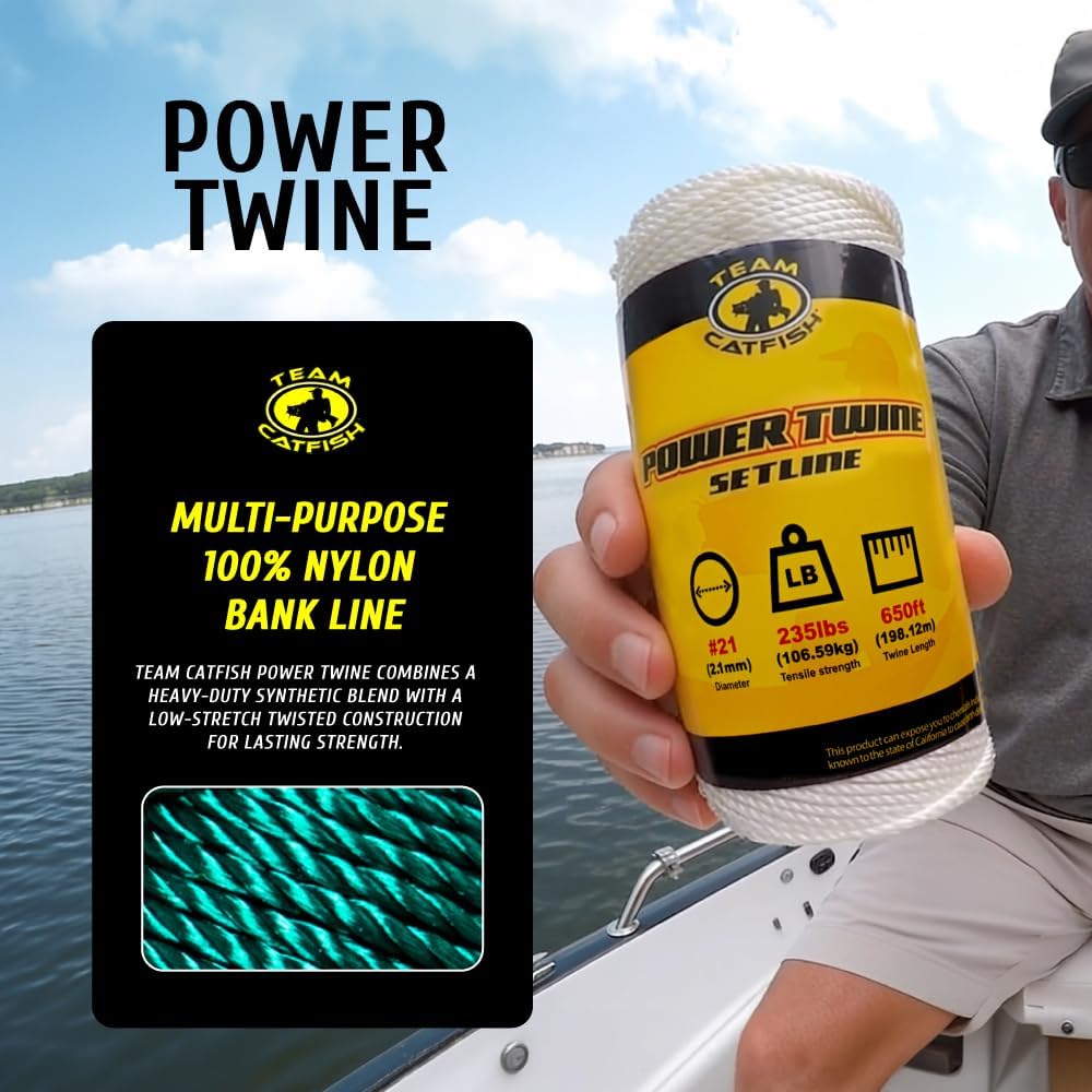 Power Twine with 100% Nylon & 300 ft Heavy-Duty Line - Green