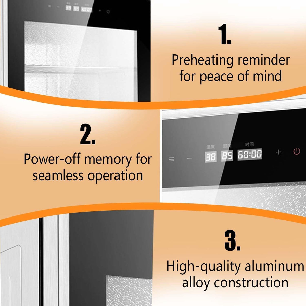 Commercial Dough Proofer, 40L Electric Bread Proofing Cabinet