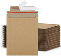 6x8 Photo Mailers 50 Pack, Brown Document Mailers, Self Seal Cardboard Envelopes, 6.25x8.25 Inches