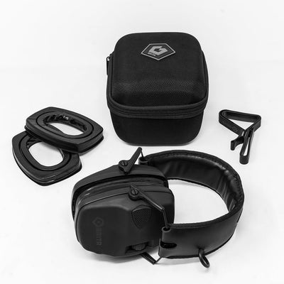 Electronic Hearing Protection - NRR 22dB, 5X Sound Amplification, Black