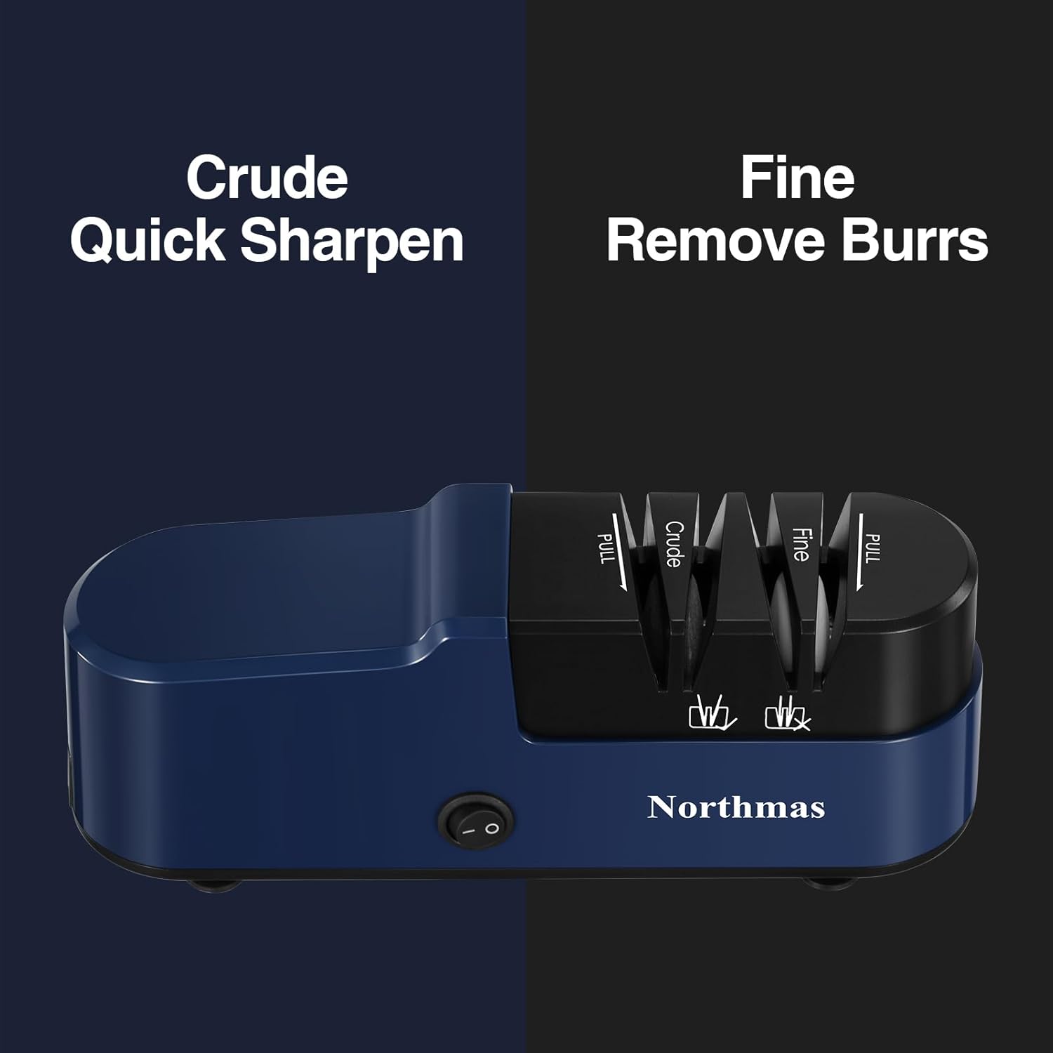 Knife Sharpener, Professional Electric Knife Sharpener for Home Use, 2 Stages for Quick Sharpening & Polishing