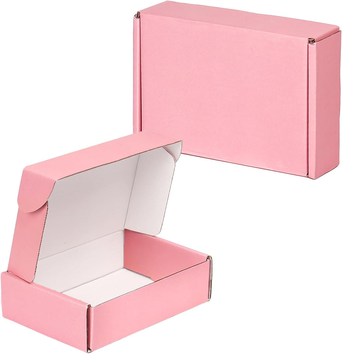 6x4x1.6 Pink Shipping Boxes for Small Business, 50 Pack Small Shipping boxes, Corrugated Cardboard Boxes for Shipping