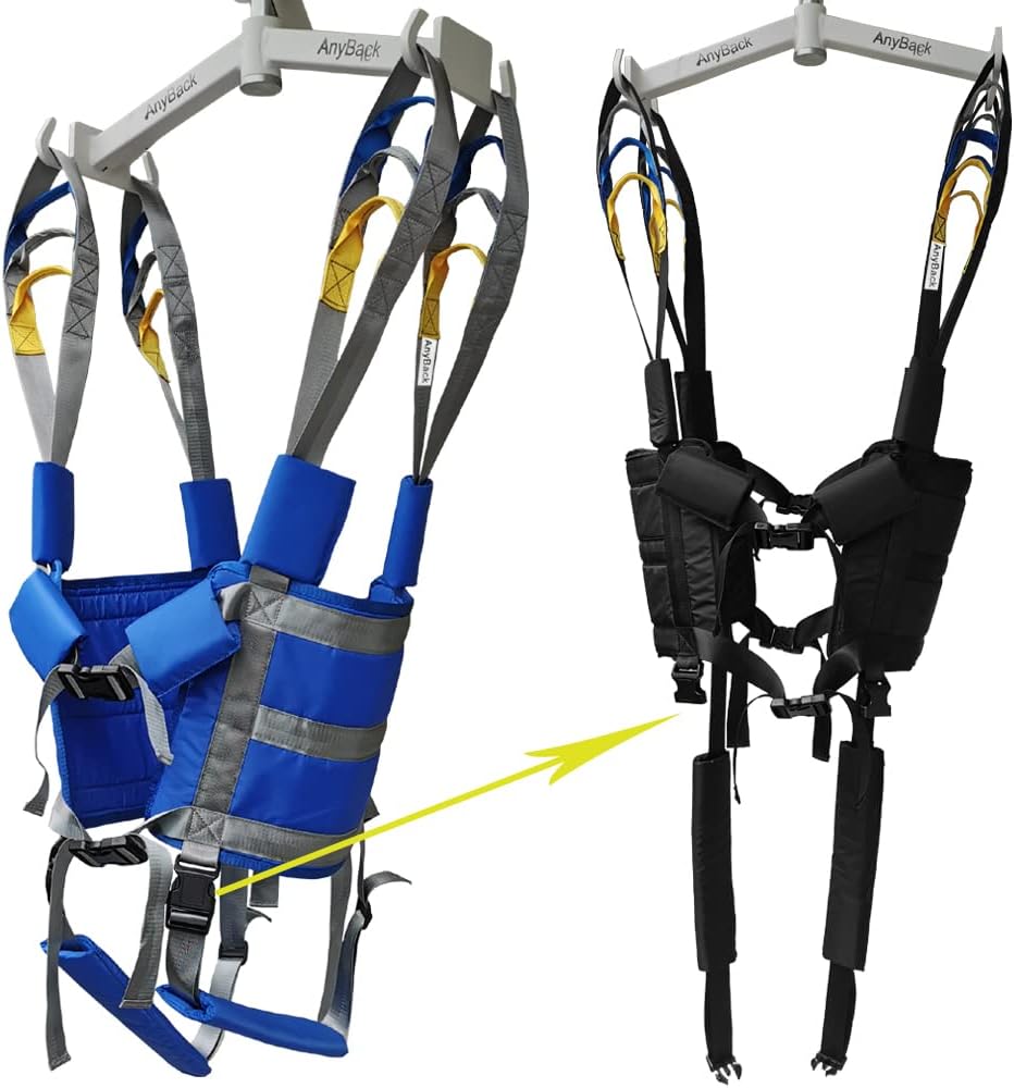 Patient Lift Sling Medical Aid Standing Transfer Belt Walking Strap Heavy Duty Carrier Fold Up Full Body Get Up Sit
