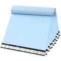 Light Blue Large Poly Mailers 24x24 for Clothes, Business, 50pcs