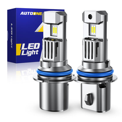 9007/HB5 LED Bulb Hi Lo 50000LM for Automotive Halogen 9007 Light, 1:1 Size 99% Compatibility, Plug-N-Play, 70,000+H