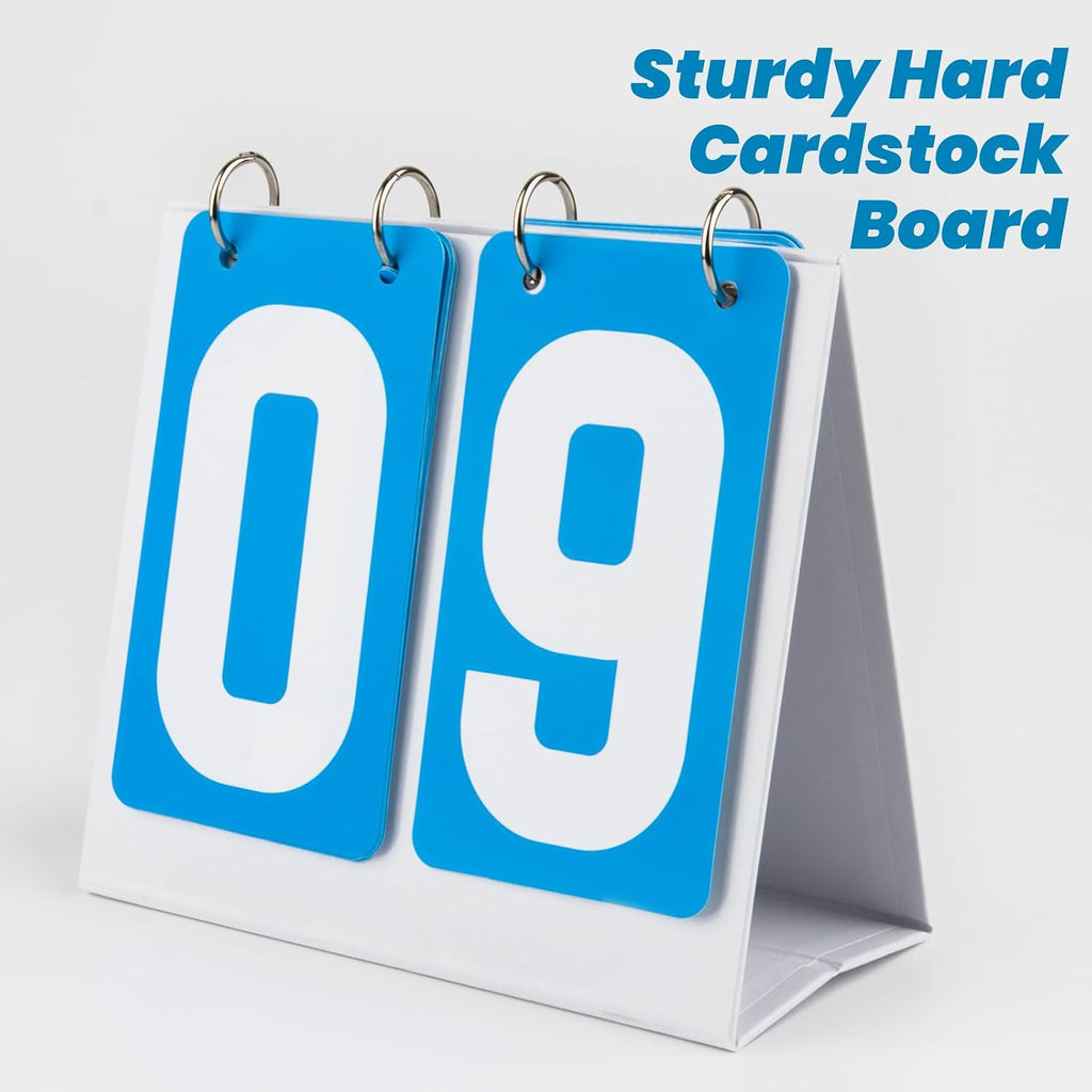 Scoreboard Flip Score Keeper Bulk for Basketball Game, Portable Scoreboard Up to 99