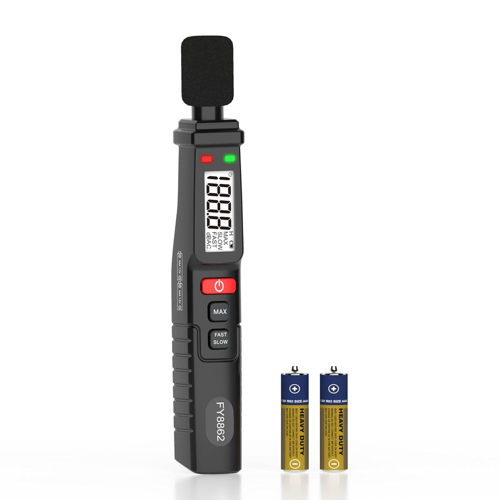 Decibel Meter, 30-130dB Digital Sound Level Meter with LCD Display