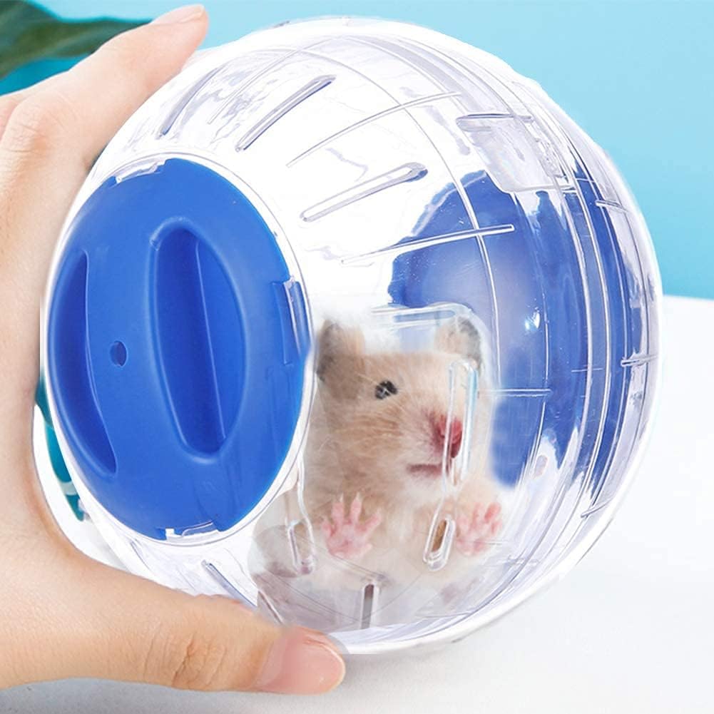 Hamster Exercise Ball Silent Hamster Wheel Small Animals Transparent Ball for Dwar Rat Relieves Boredom and Increases