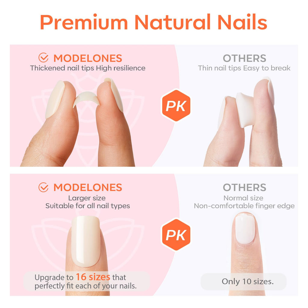 Black Press on Nails Short Square Fall Halloween Fake Nails