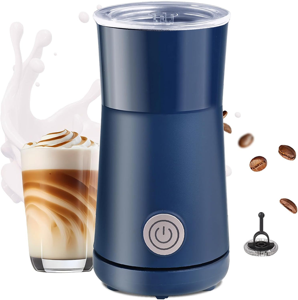 Simple Milk Frother, 2 in 1 Milk Steamer and Frother, Electric Milk Steamer, Milk Warmer and Hot Milk Foam Maker for