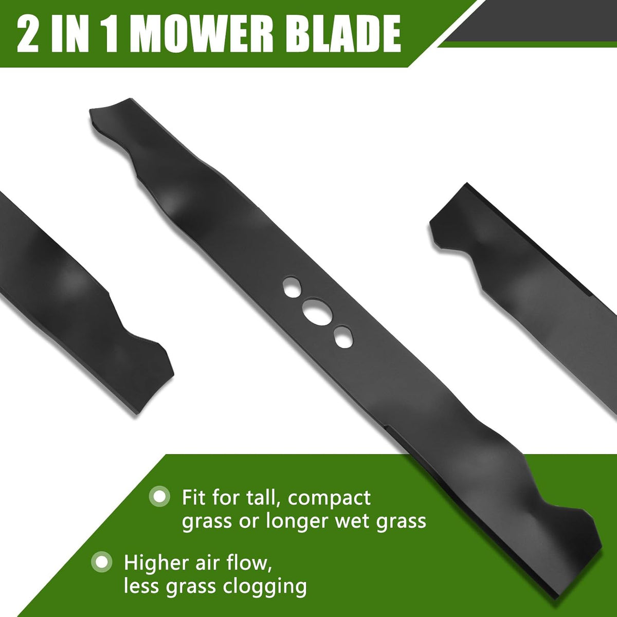 2105300125A Lawnmower Blade Replacement for Hyper Tough Push Mower Parts | 20" Lawn Mower 101000001 Blade Replace for