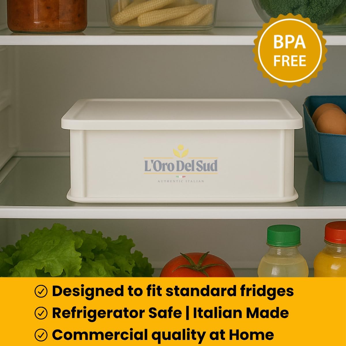 Home Refrigerator Size Dough Proofing Box Tray