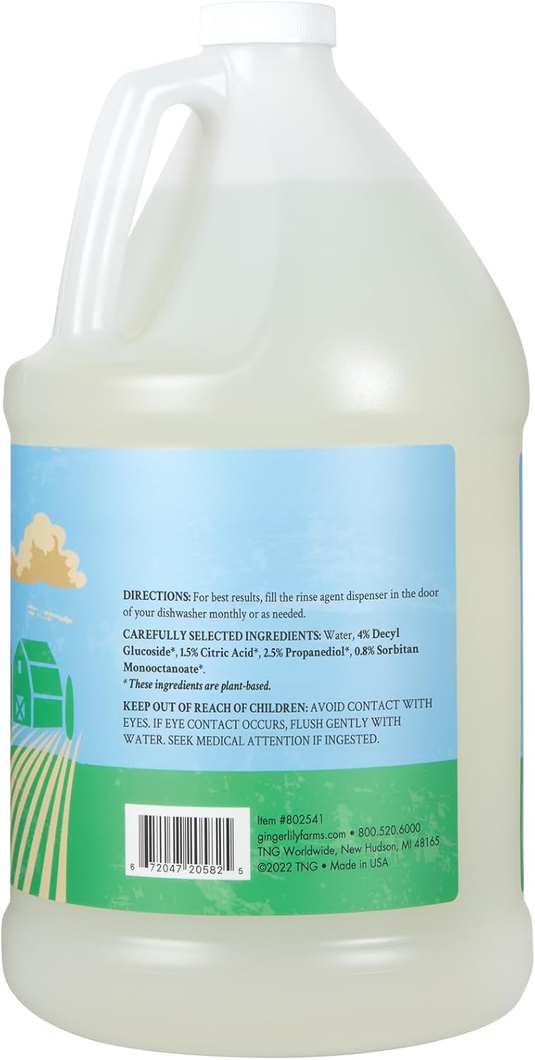 Botanicals Dishwasher Rinse, 128oz, Fragrance Free