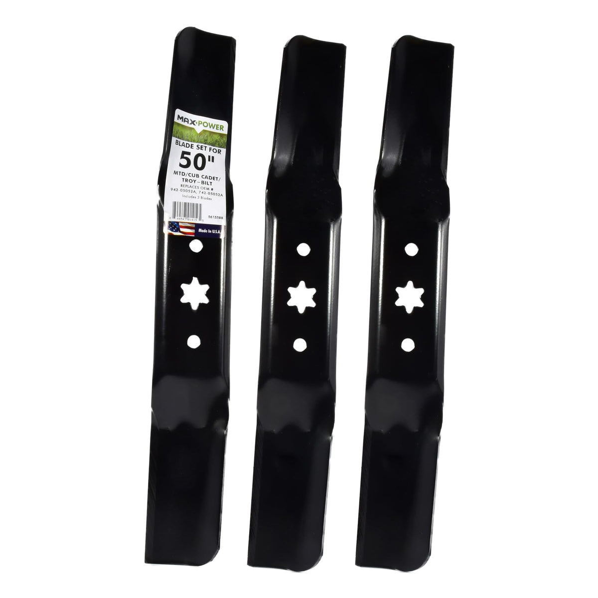 MaxPower 561558B USA MADE 3 Blade Set