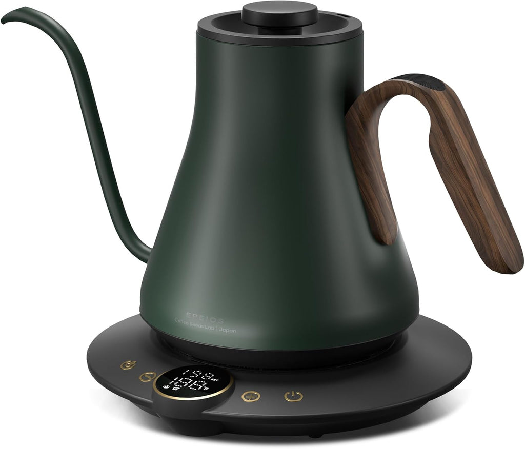 Gooseneck Electric Kettle with ±1℉ Temperature Control 0.9 Liter | 1500W Quick Heating, Stainless Steel Inner, Pour