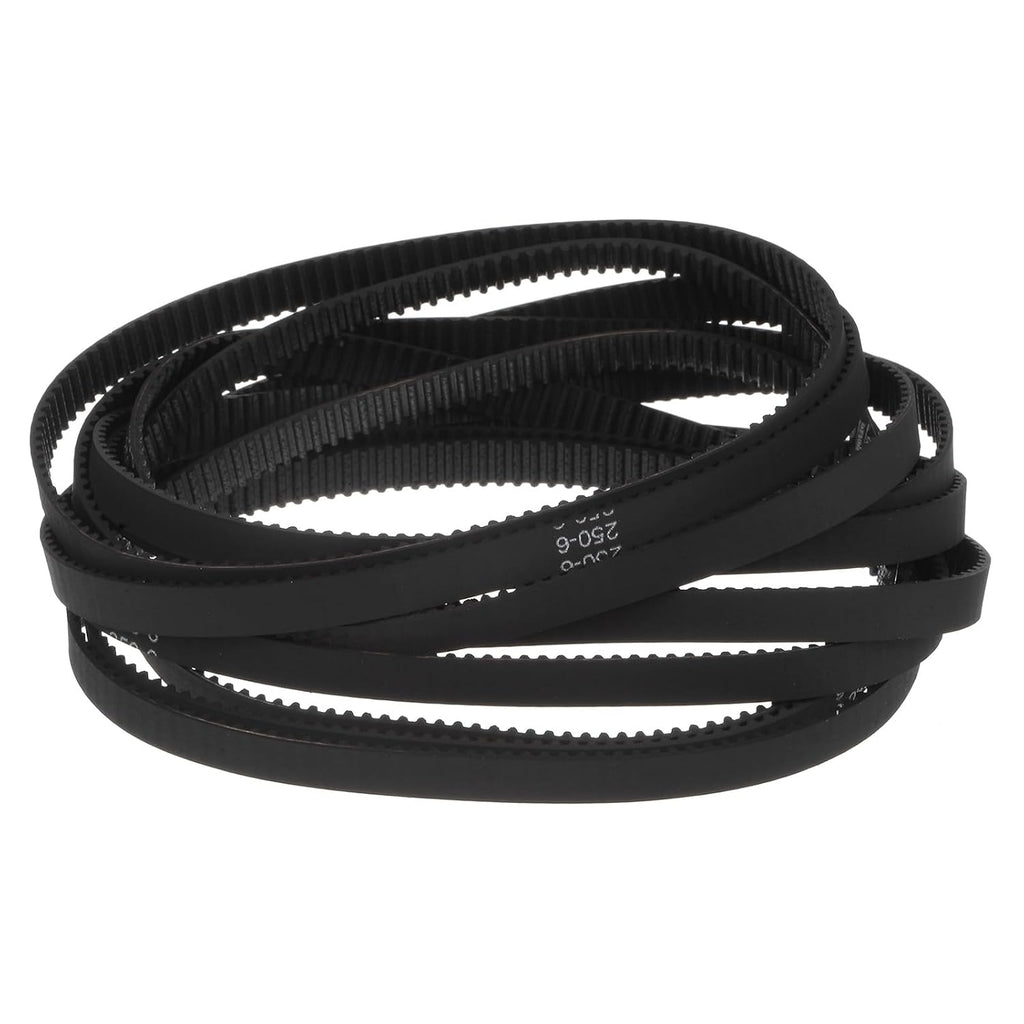 uxcell 10pcs 2GT Timing Belt Closed Loop Rubber Belts 250-2GT-6, 6mm Width x 250mm Length, 3D Printer Timing Belt
