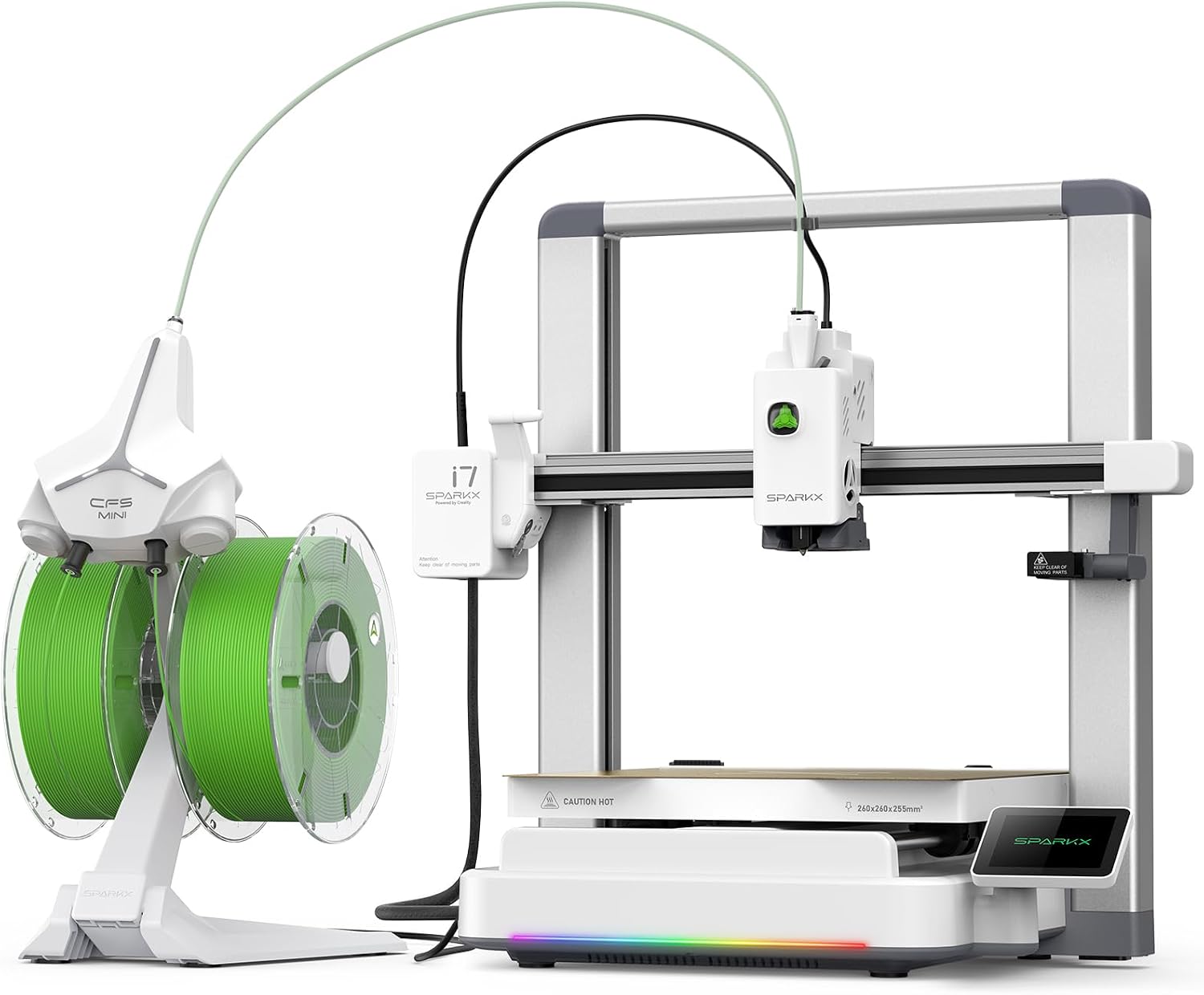 Creality SPARKX i7 3D Printer with Automatic Filament Reload, AI Camera Monitoring, Auto Leveling, Easy-to-Use