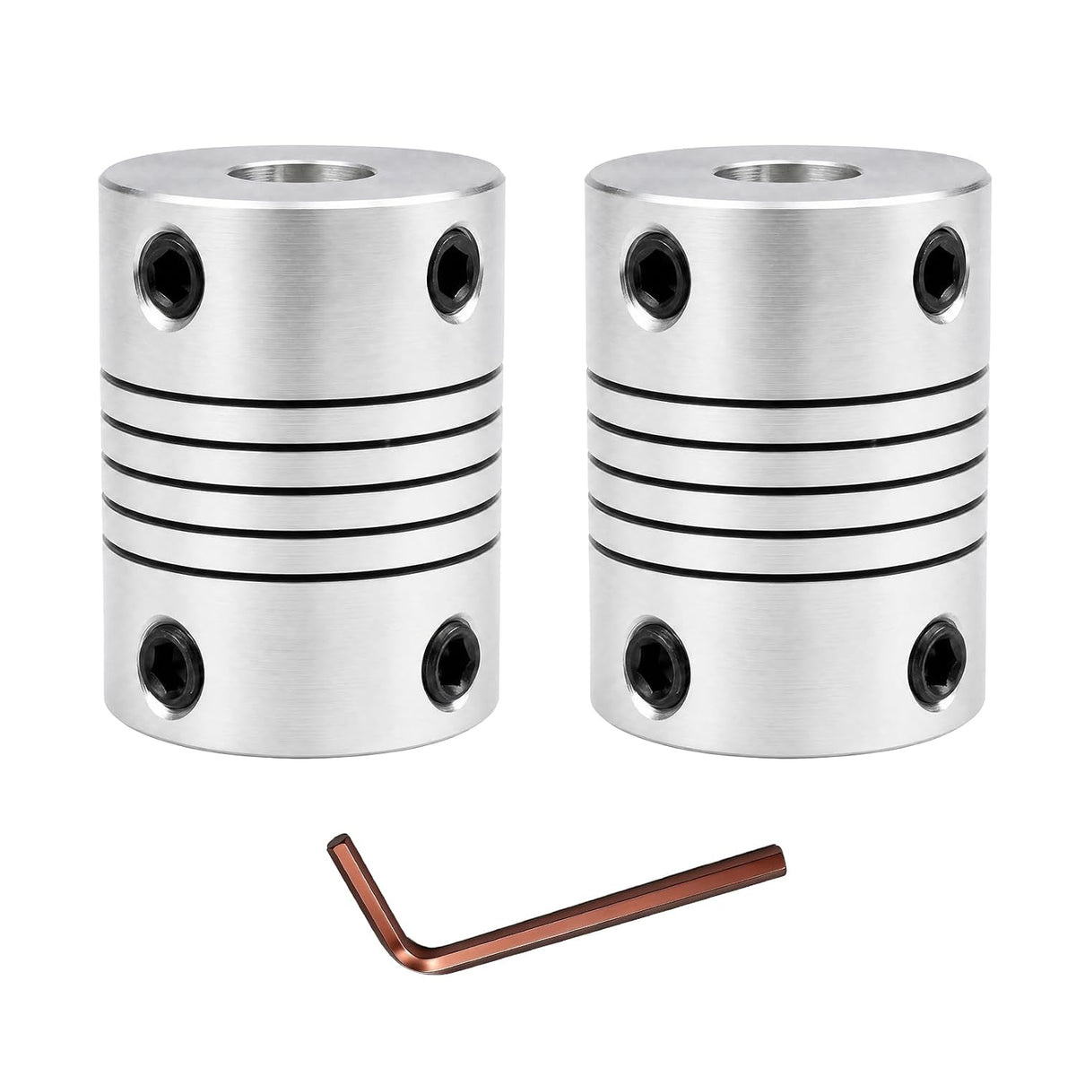 2PCS 5mm to 8mm Flexible Shaft Coupling Helical Beam Coupler