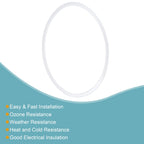 MECCANIXITY Silicone Gasket Flange O-Ring 217mm OD for 8 Inch Clamp
