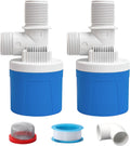 2 Pack 1" Water Float Valve For Water Tank Water Trough Pool Livestock