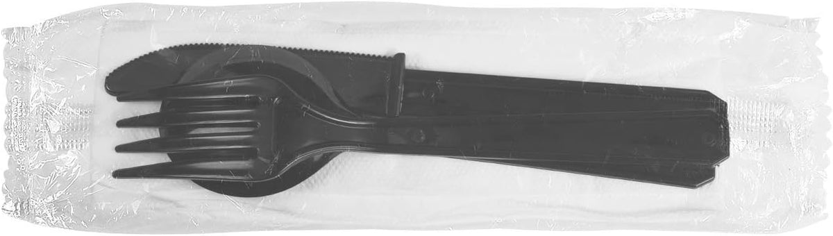 U2200 PS Heavy-Weight Cutlery Kits, Black (Pack of 250)